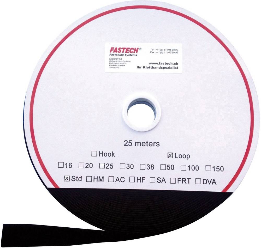 FASTECH T0203099990125 Klettband zum Aufnähen Flauschteil (L x B)