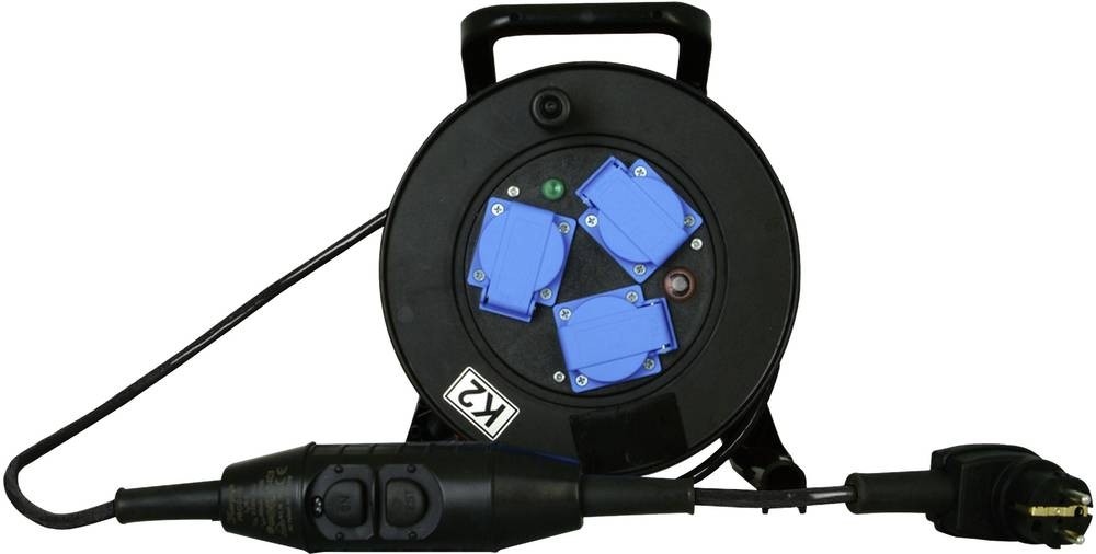 Kopp 144815001 Personenschutz-Kabeltrommel Eurostecker PRCD-S 230V