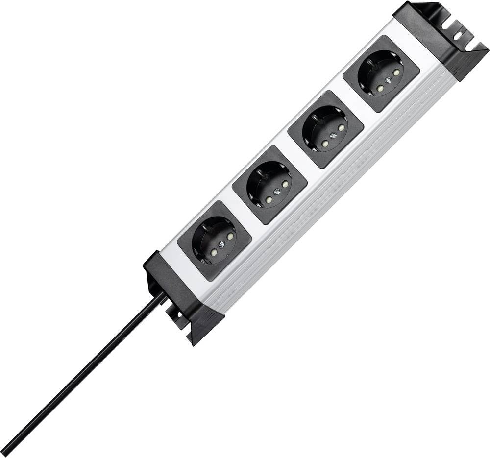 Kopp 226120010 power strip grey, black Schutzkontakt 1 pc(s)