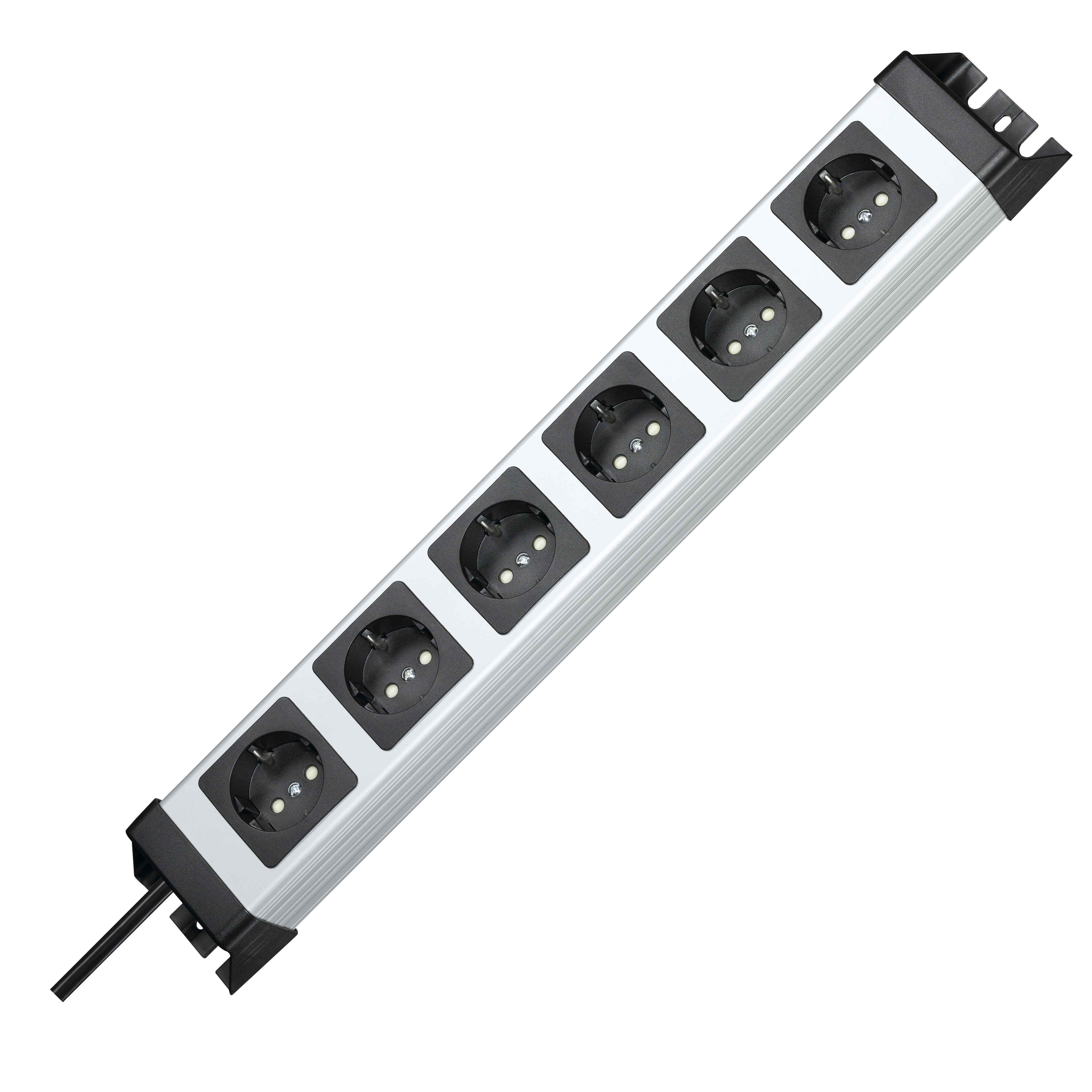 Kopp 226720018 power strip 6fach grey, black Schutzkontakt 1 pc(s)