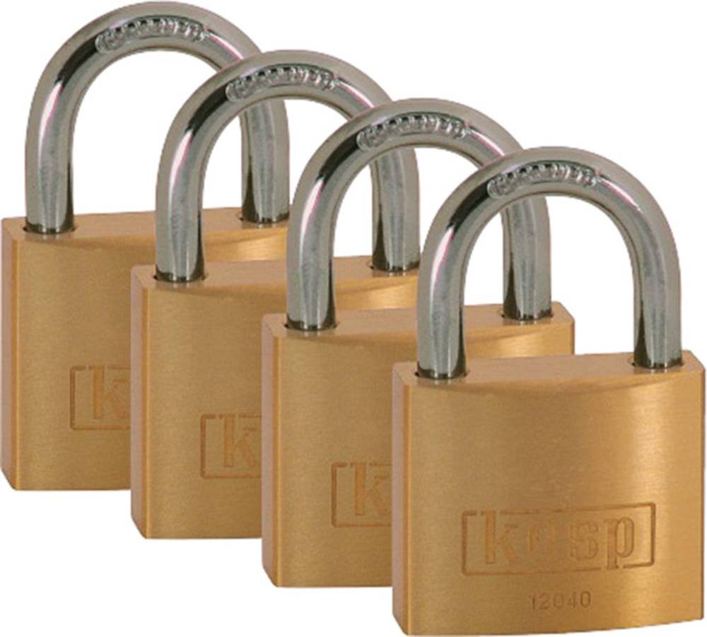 KASP K12040D4 Vorhängeschloss 40mm Goldgelb Schlüsselschloss