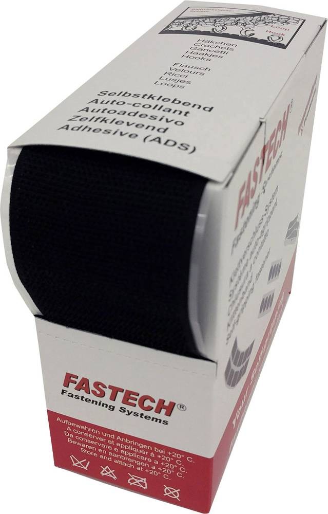 FASTECH B50-SK-H-999905 Klettband to Aufkleben Hotmelt Haftteil (L