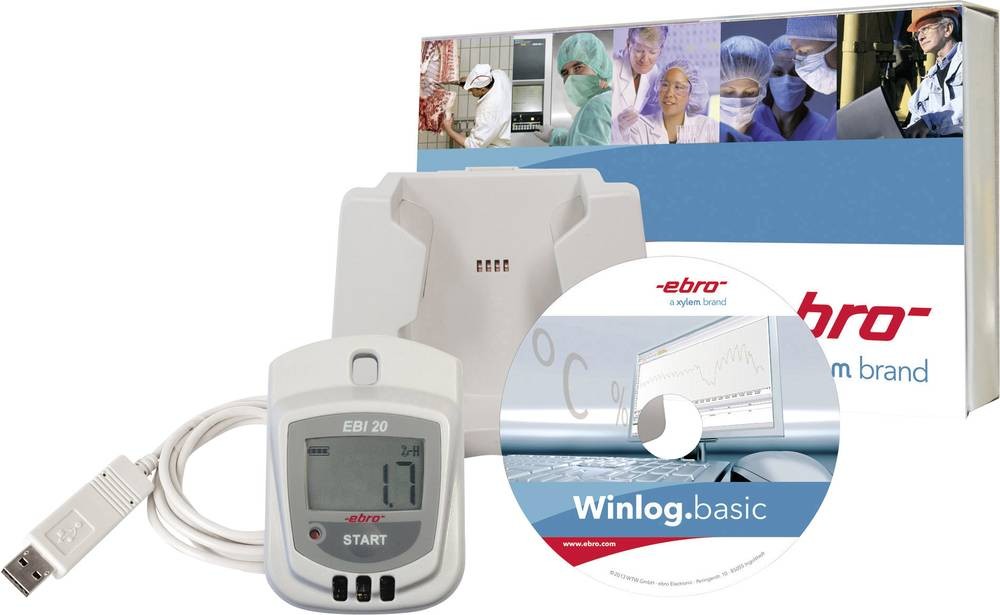 Ebro 1601-0048-Z EBI 20-TH1-Set Multi-Datenlogger Messdimensione