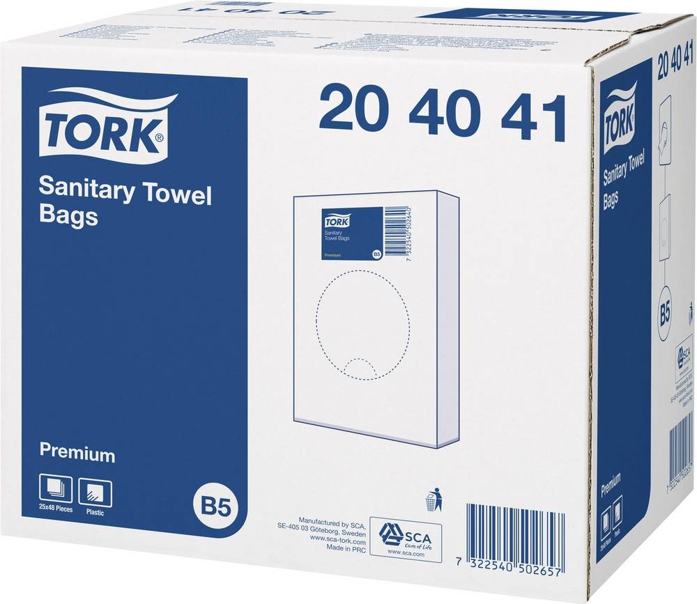 TORK 204041 Hygienebeutel Weiß 1200St.
