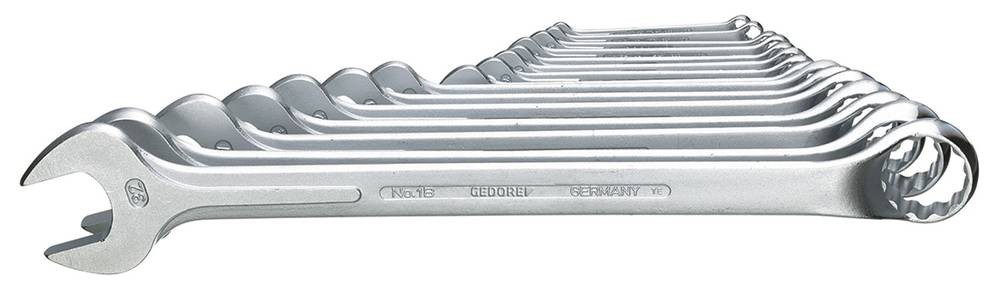 Gedore 6000160 Ring-Maulschlüssel-Satz 15teilig Schlüsselweite (