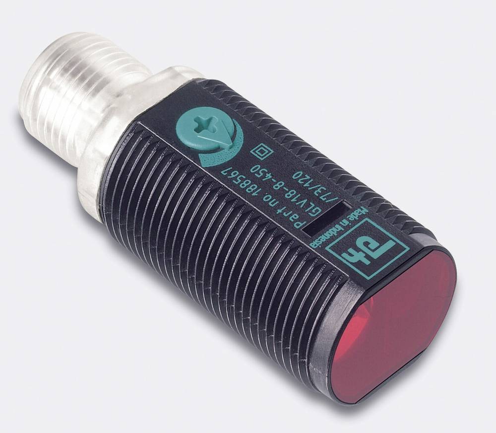 Pepperl+Fuchs Retroreflective Photoelectric Sensor, Barrel Sensor, 4