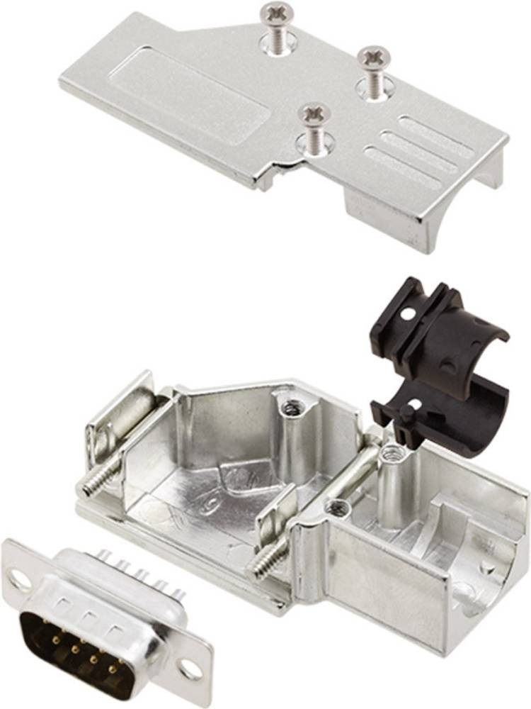 Encitech DCMR-FK-09-DBP-K 6355-0065-01 D-SUB Stiftleisten-Set 90°