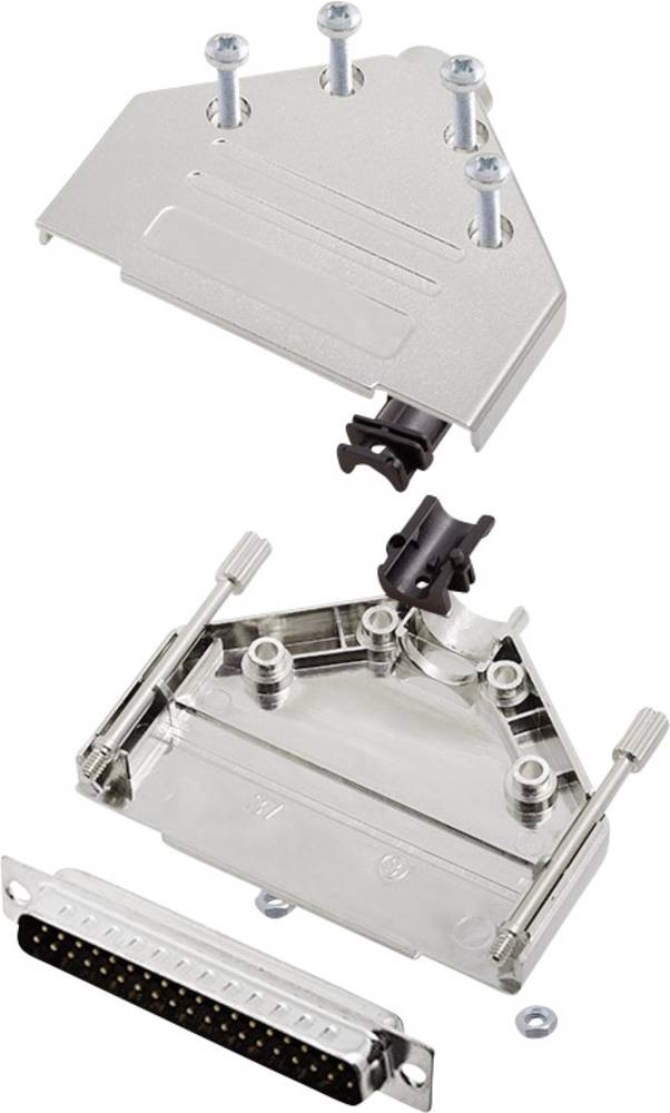 Encitech DTPK-M-37-DBP-K 6355-0030-04 D-SUB Stiftleisten-Set 180°