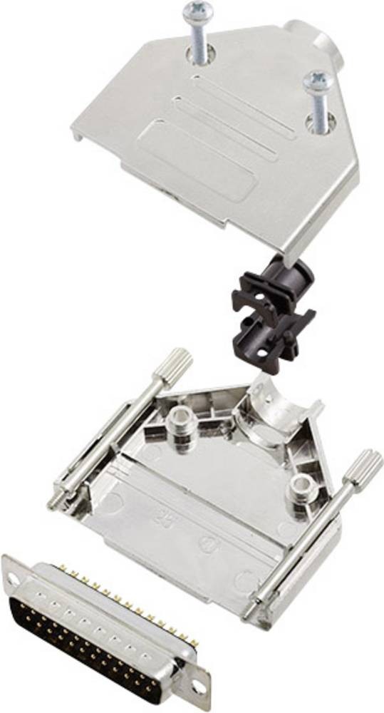 Encitech DTPK-M-25-DBP-K 6355-0030-03 D-SUB Stiftleisten-Set 180°