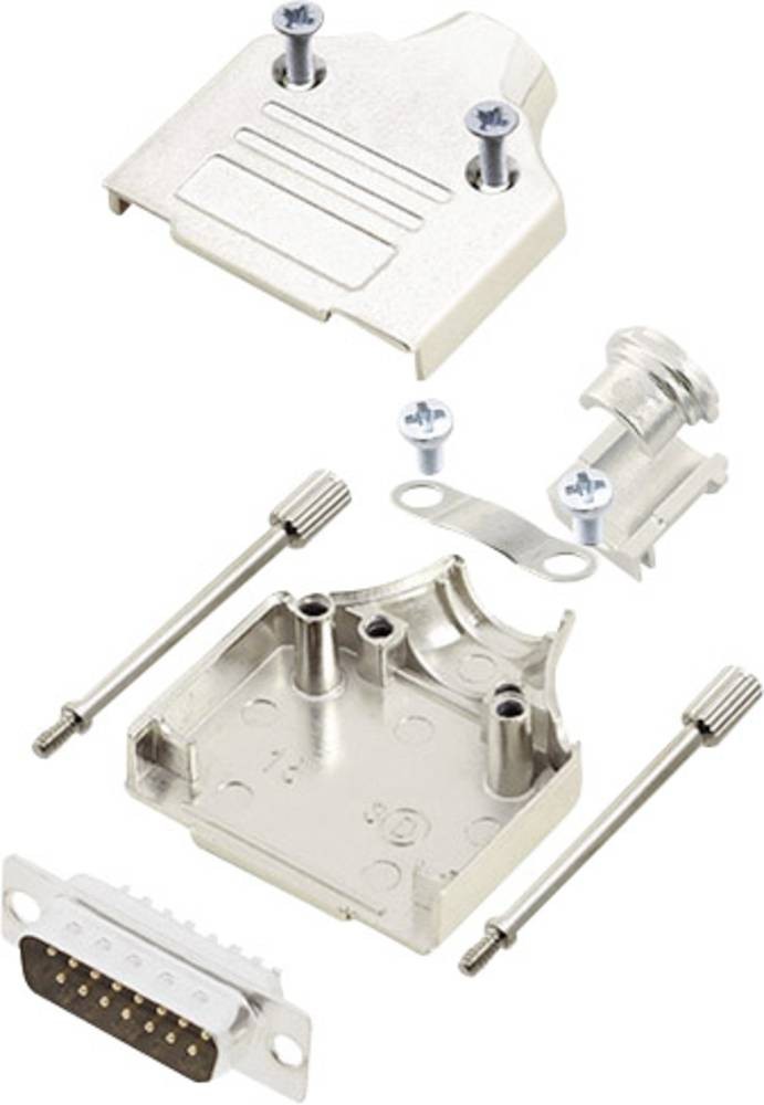 Encitech MHDM-15-DMP-K 6355-0006-02 D-SUB Stiftleisten-Set 180°