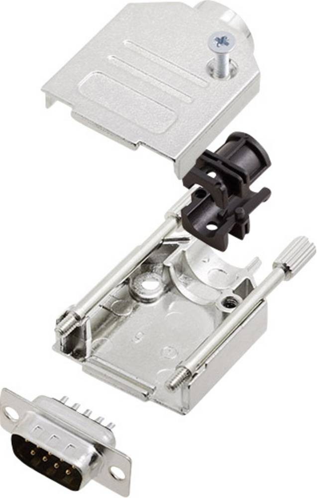 Encitech DTZK09-DBP-K 6355-0002-01 D-SUB Stiftleisten-Set 180°
