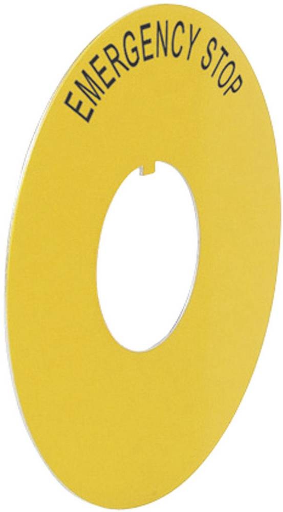 BACO LWE16300 224176 Bezeichnungsschild (Ø) 60mm EMERGENCY STOP Gelb
