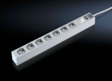 Rittal 7240.220 power extension 2 m 7 AC outlet(s) Grey - Rittal 7240.