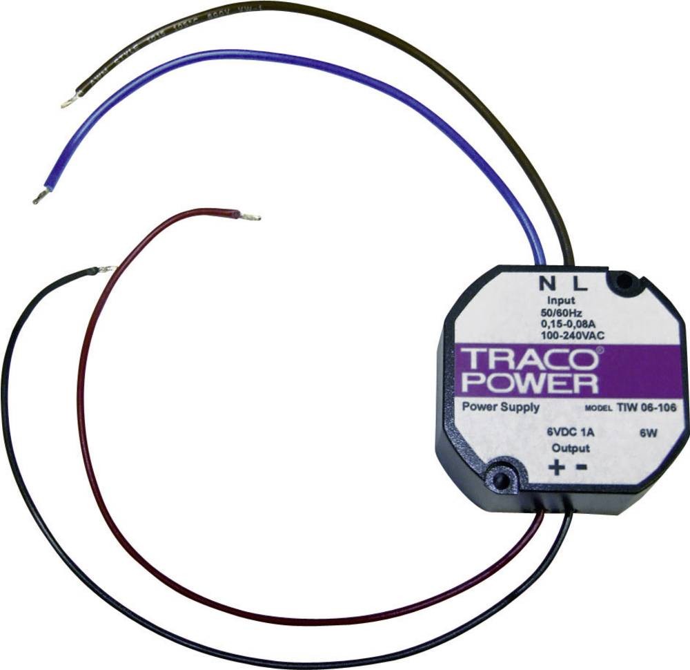 TracoPower TIW 06-105 Schalthome charger 5 V/DC 1A 5W