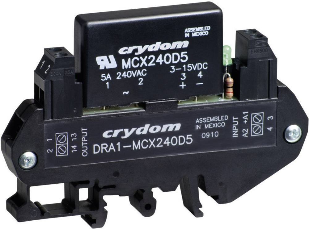 Crydom Halbleiterrelais DRA1-MCX240D5 5A Schaltspannung (max.): 280 V/