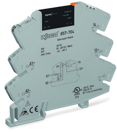 WAGO Halbleiterrelais 857-704 100 mA Schaltspannung (max.): 48 V/DC 1