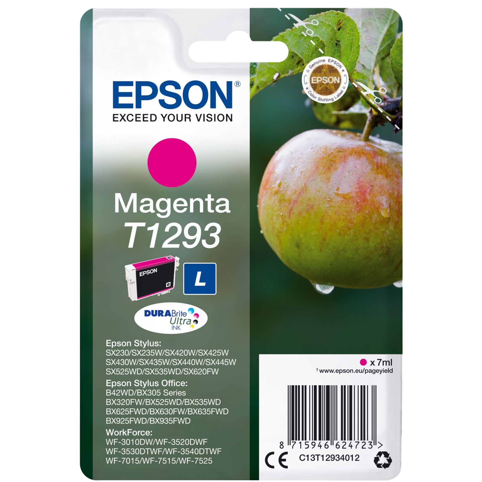 Epson Inkjet-Druckerpatronen magenta, 470 Seiten , C13T12934012