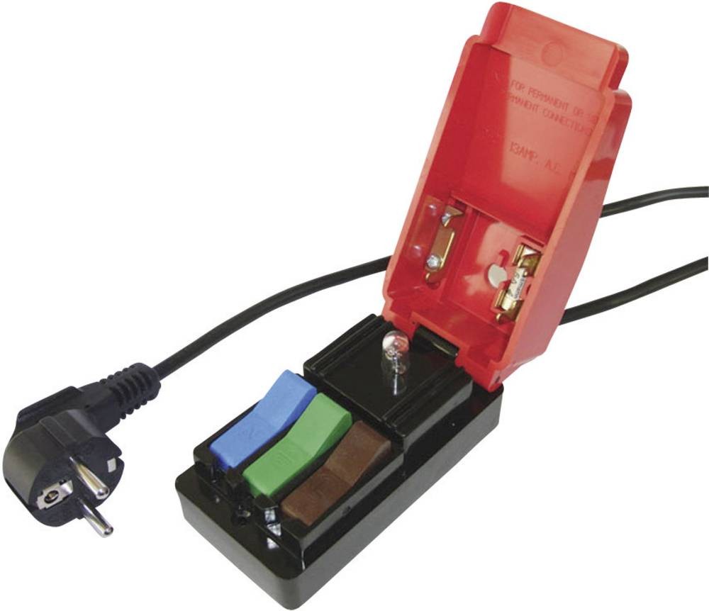 Cliff CL1860 Messadapter Schutzkontakt-Winkelplug - Schnellanschluss