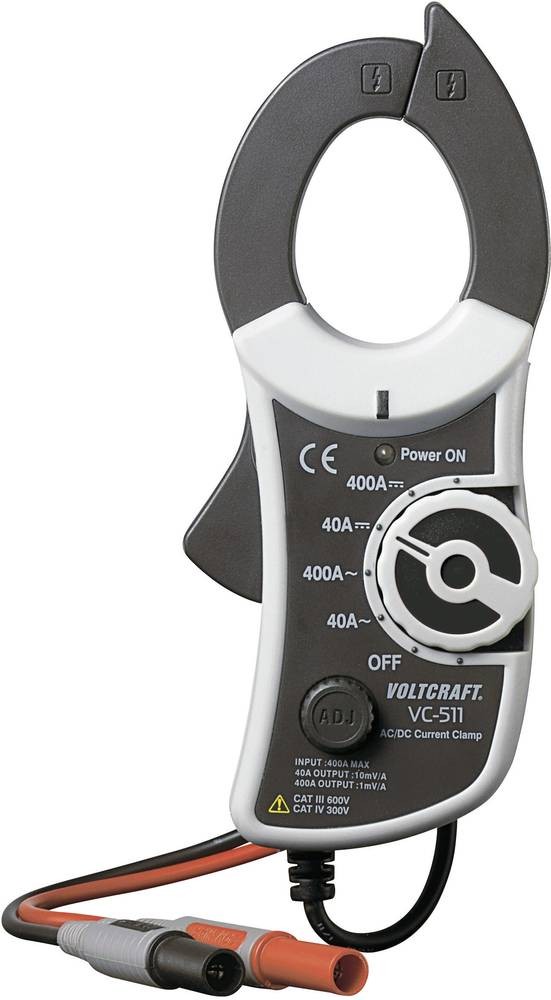 VOLTCRAFT VC-511 Stromzangenadapter Messbereich A/AC (Bereich): 0 -