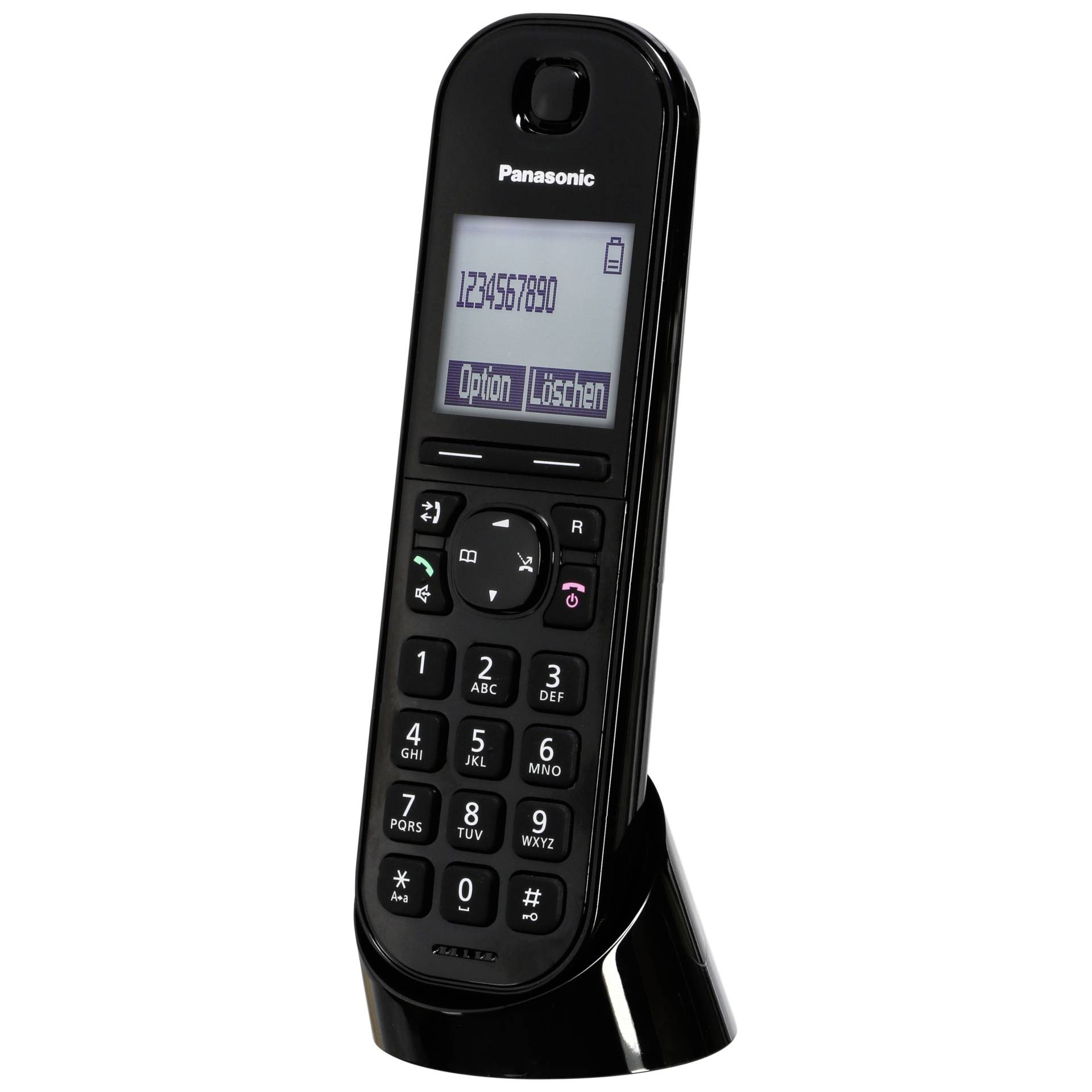 Panasonic KX-TGQ200 téléphone fixe Noir 4 lignes LCD - Panasonic KX-