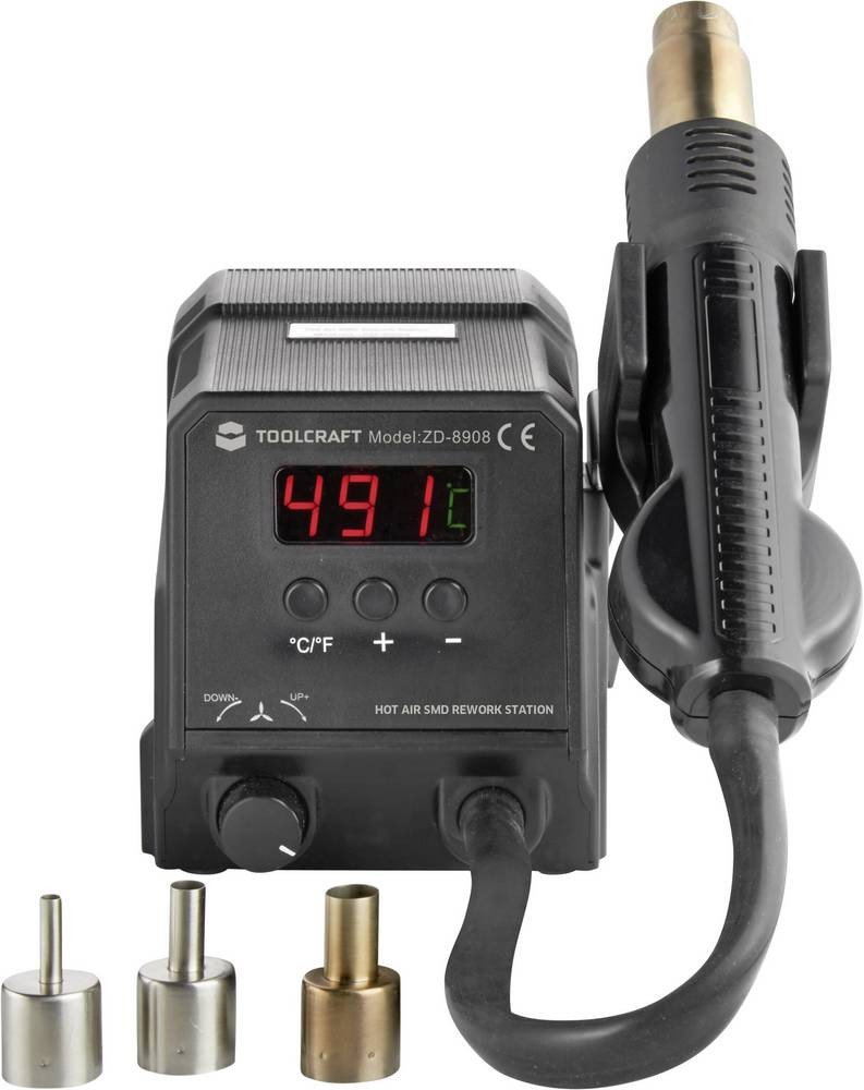 TOOLCRAFT ZD-8908 hot airstation digital 300W 100 - 500°C