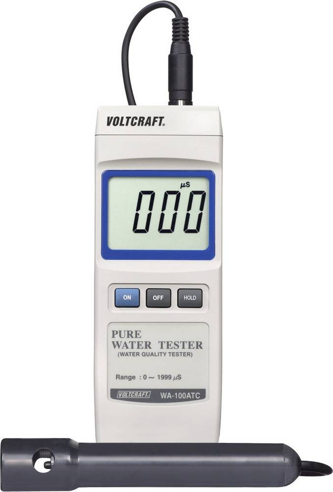VOLTCRAFT Leitfähigkeits-Messgerät WA-100 ATC 3% 0 - 1999 μS