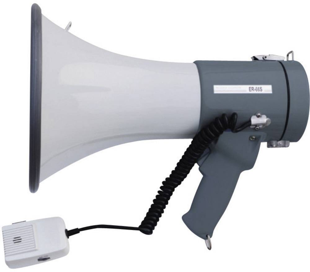 SpeaKa Professional ER-66S Megaphon con Handmicrofono, con Haltegurt,