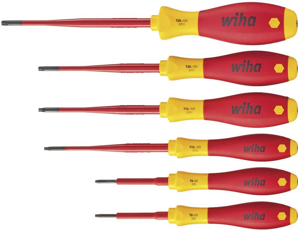 Wiha VDE Schraubendreher-Set 6teilig Tamper Resistant Torx