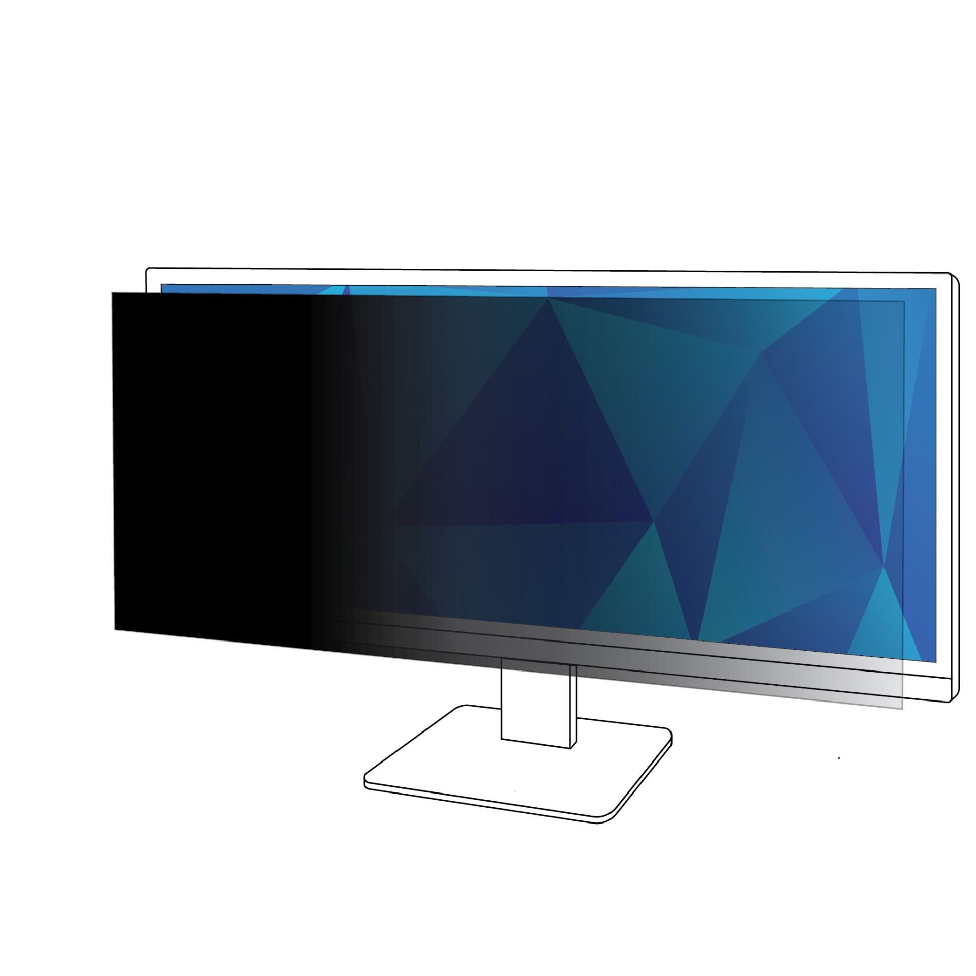 3M Filtro Privacy per 34 pol Monitor, 21:9, PF340W2B - 3M Filtro