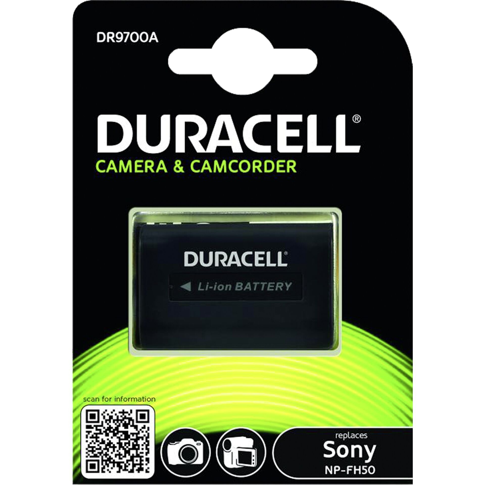 Duracell DR9700A Li-Ion Akku 700mAh für Sony NP-FH30/NP-FH40/NP-FH50