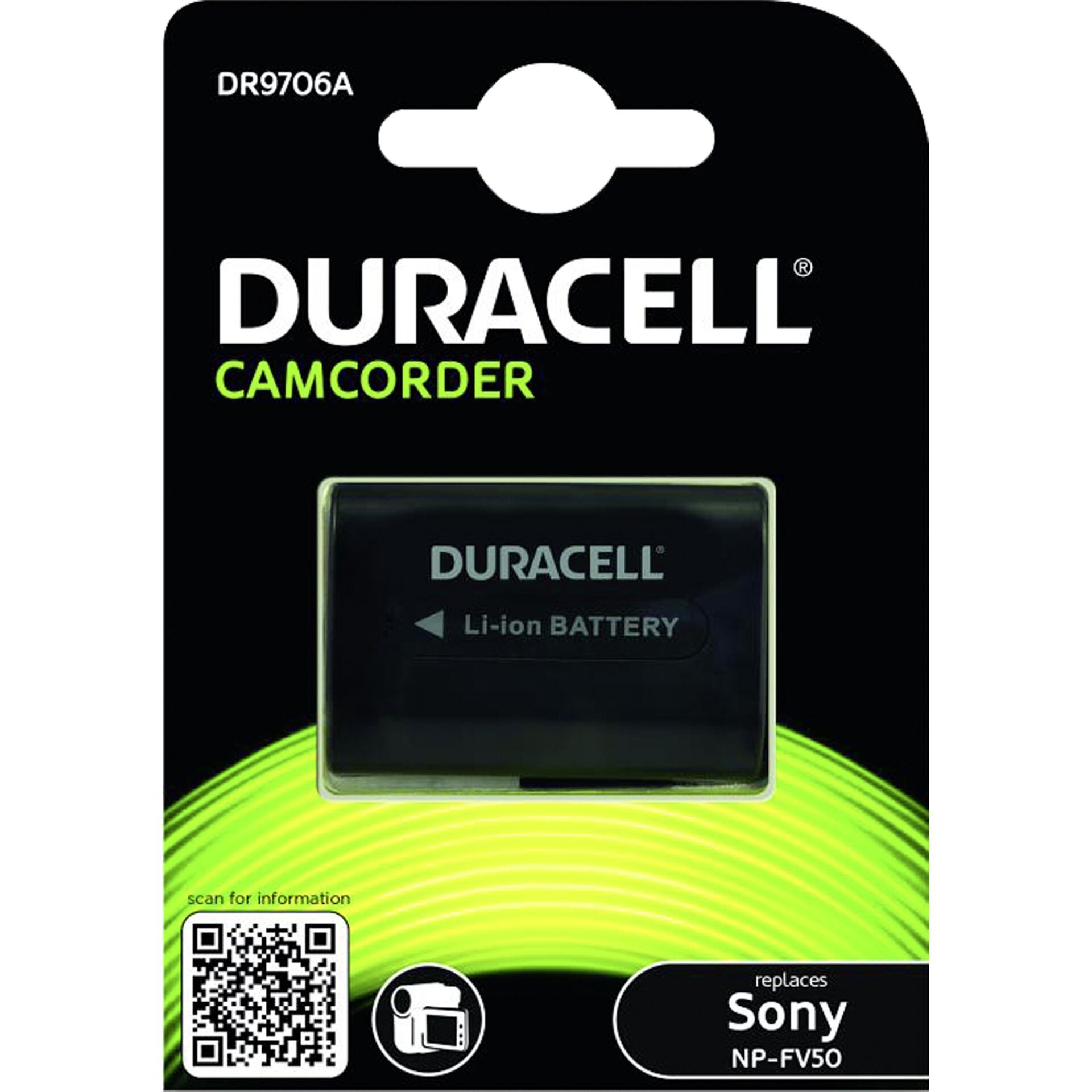 Duracell Camcorder Battery - replaces Sony NP-FV50 Battery - Duracell