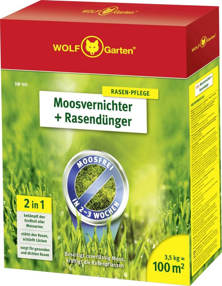 WOLF-Garten 3841020 Moosvernichter + Rasendünger SW 100 1 pezzo