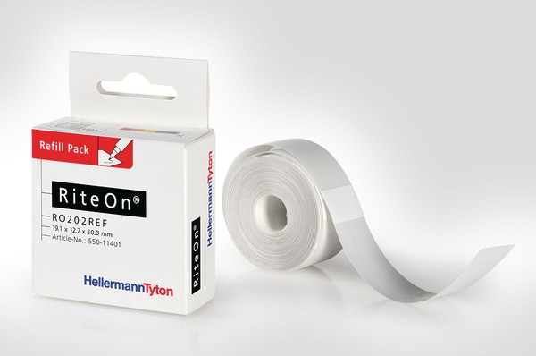HellermannTyton 550-71401 RO203REF-100-WH Kabel-Etikett RiteOn 25.40