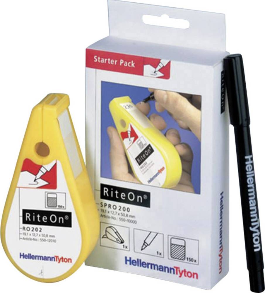 brightermannTyton 550-14010 SPRO200-1401-WH Kabel-Etikett RiteOn 12.
