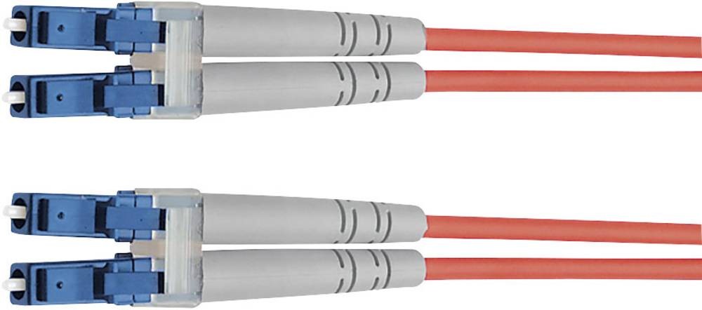 TELEGÄRTNER LWL Rangierkabel 2x G50/125 OM4, 1x LC Duplex - 1x LC