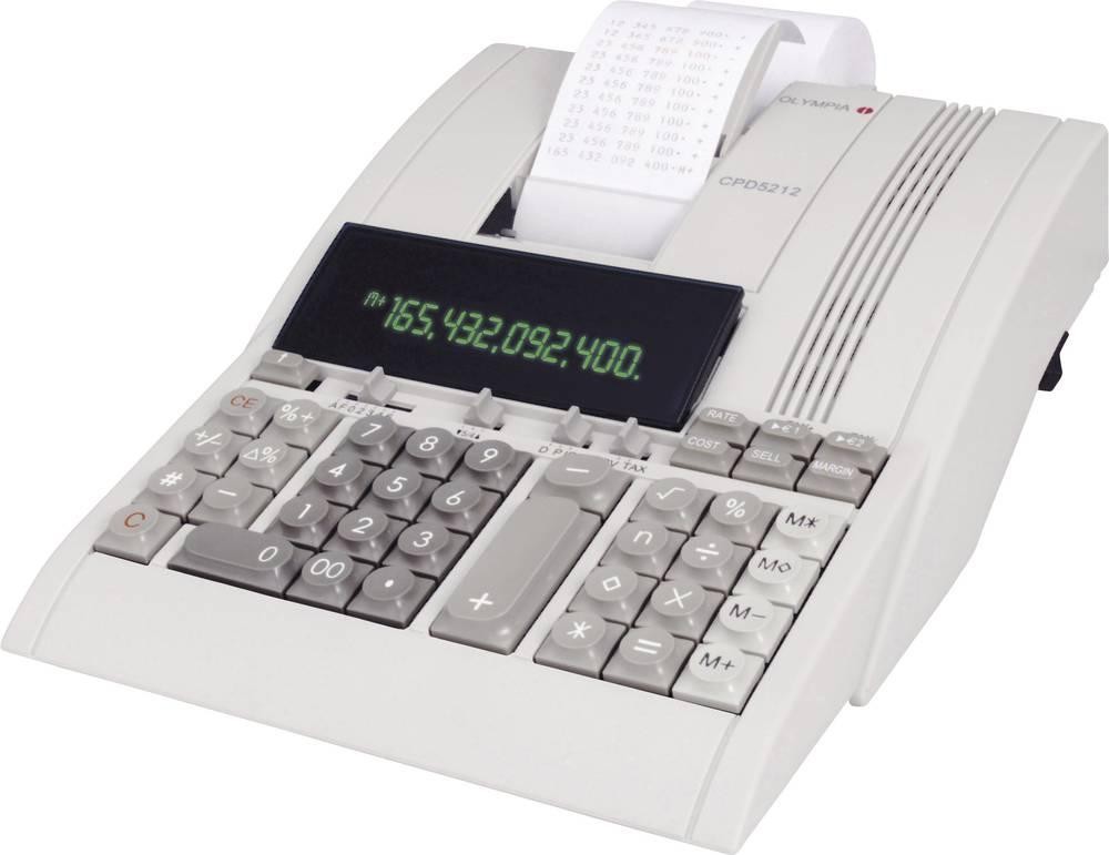 Olympia CPD 5212 Druckender Tischrechner Beige Display (Stellen): 12