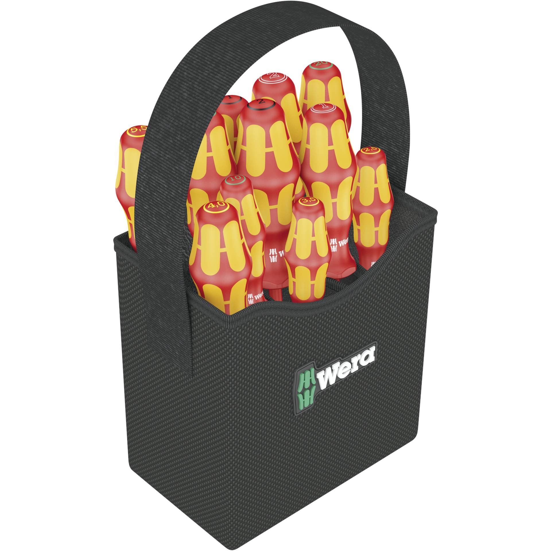 Wera Kraftform 2go 100 VDE Schraubendreher-Set 11teilig Schlitz,