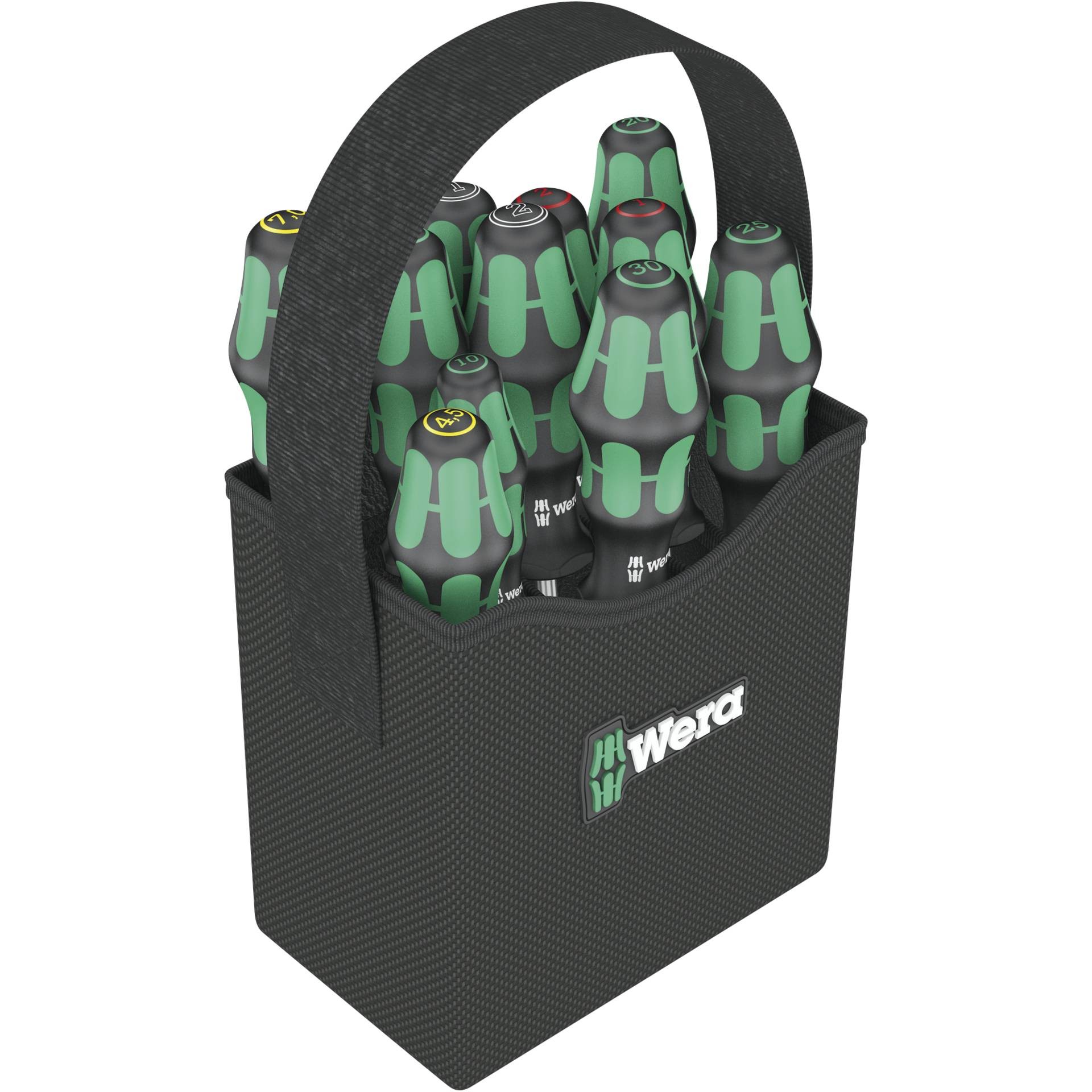 Wera Kraftform 2go 300 Werkstatt Schraubendreher-Set 11teilig Schlitz,