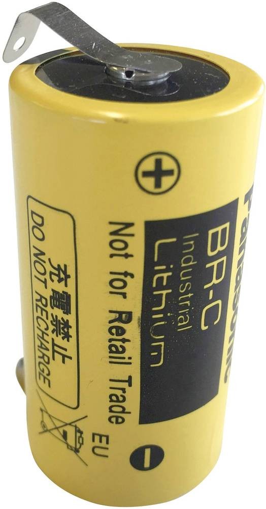 Panasonic BR-C ULF Spezial-Batterie Baby U-Lötfahne Lithium 3V