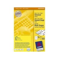 AVERY Zweckform Etiketten 3653 weiß 105,0 x 42,3 mm