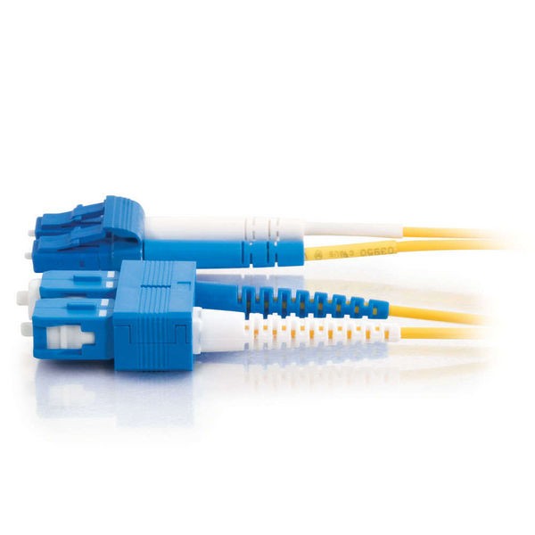 Telegärtner LC/SC, 9/125, 1m fibre optic cable Yellow - Telegärtner