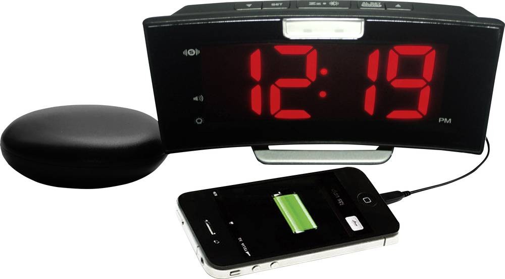 Geemarc JWNS-CURVE_BLK_VDE Quarz despertador negro Großes Display