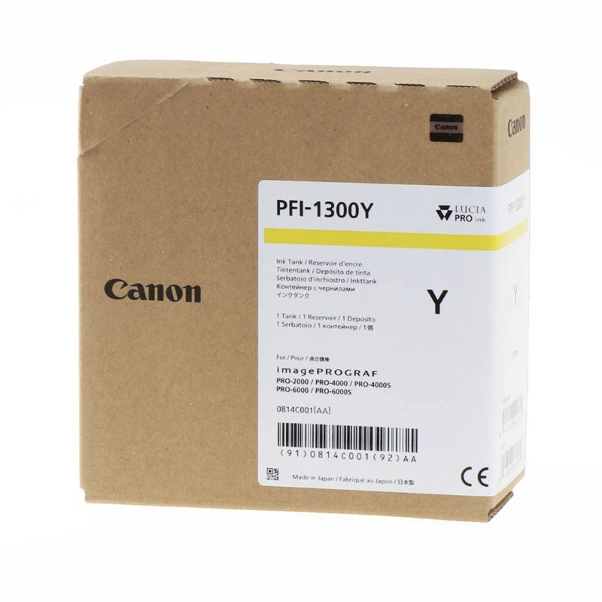 Canon PFI-1300Y cartuccia d'inchiostro Originale Giallo - Canon PFI-