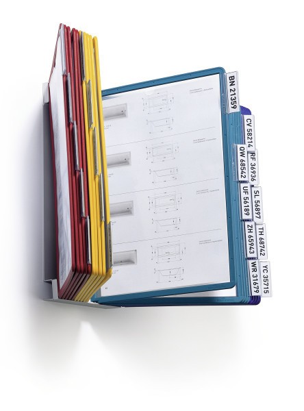 Durable VARIO document display carousel Wall Portrait A4 - Durable