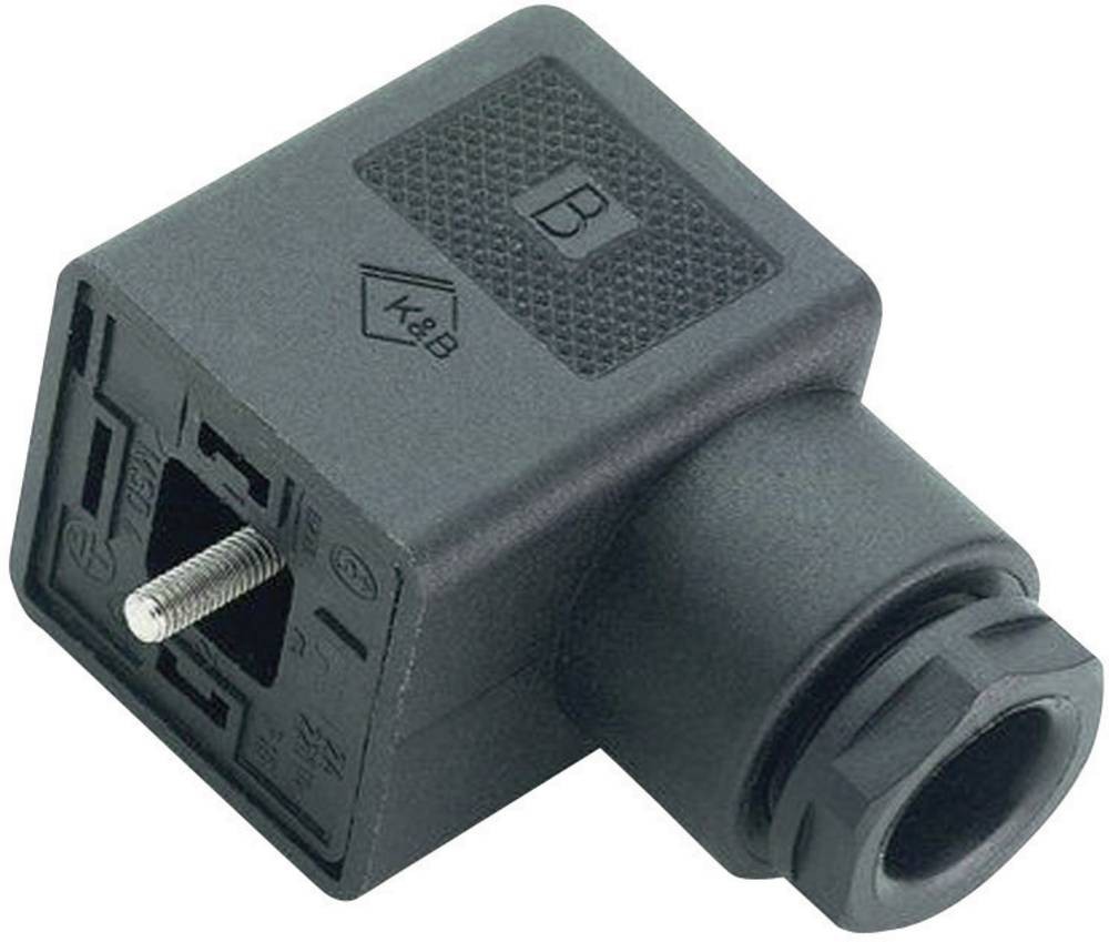 Binder MagnetventilsteckverBauform A Serie 210 Schwarz Pole:3+PE 43-