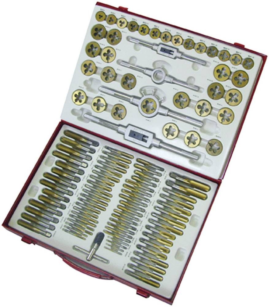 Holzmann Maschinen H070300003 Gewindeschneidsatz 101teilig HSS