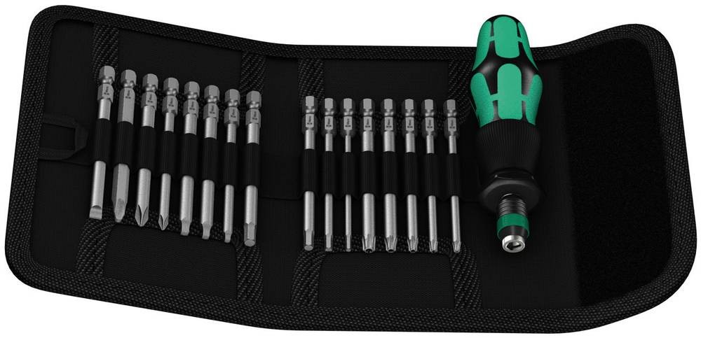 Wera Kraftform Kompakt 60 05051042001 Bit-Set 17teilig Schlitz,