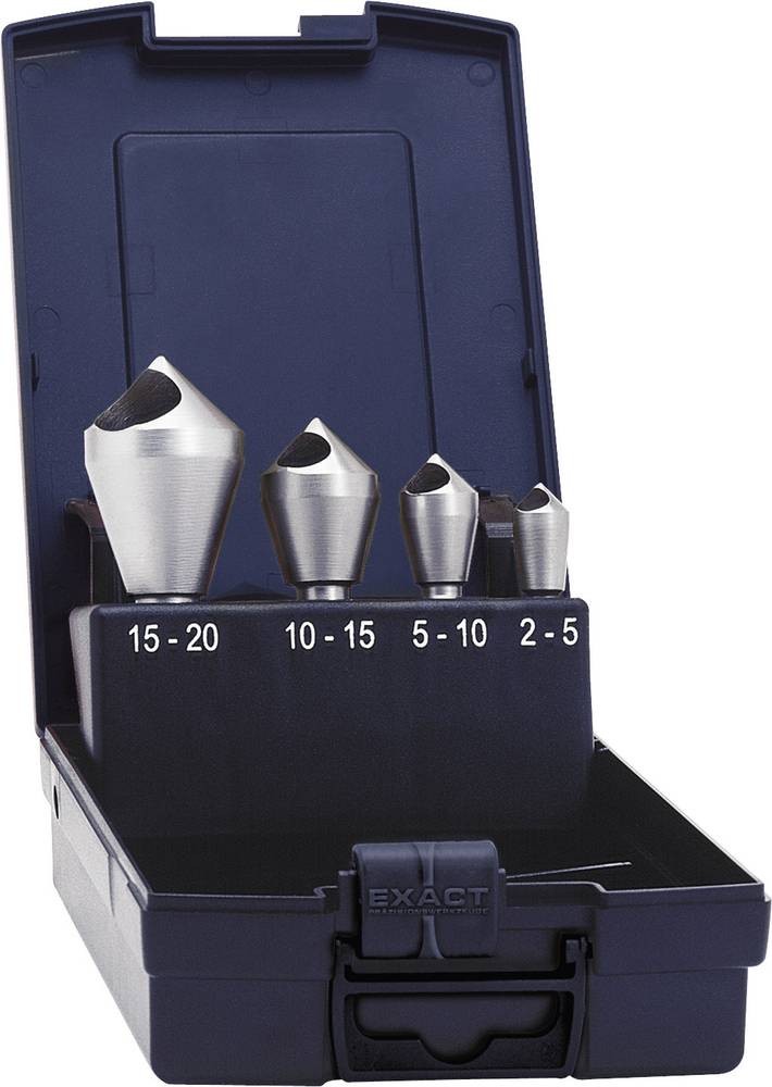 Exact 05426 Querlochsenker-Set 5 mm, 10 mm, 15 mm, 20 mm HSS-E