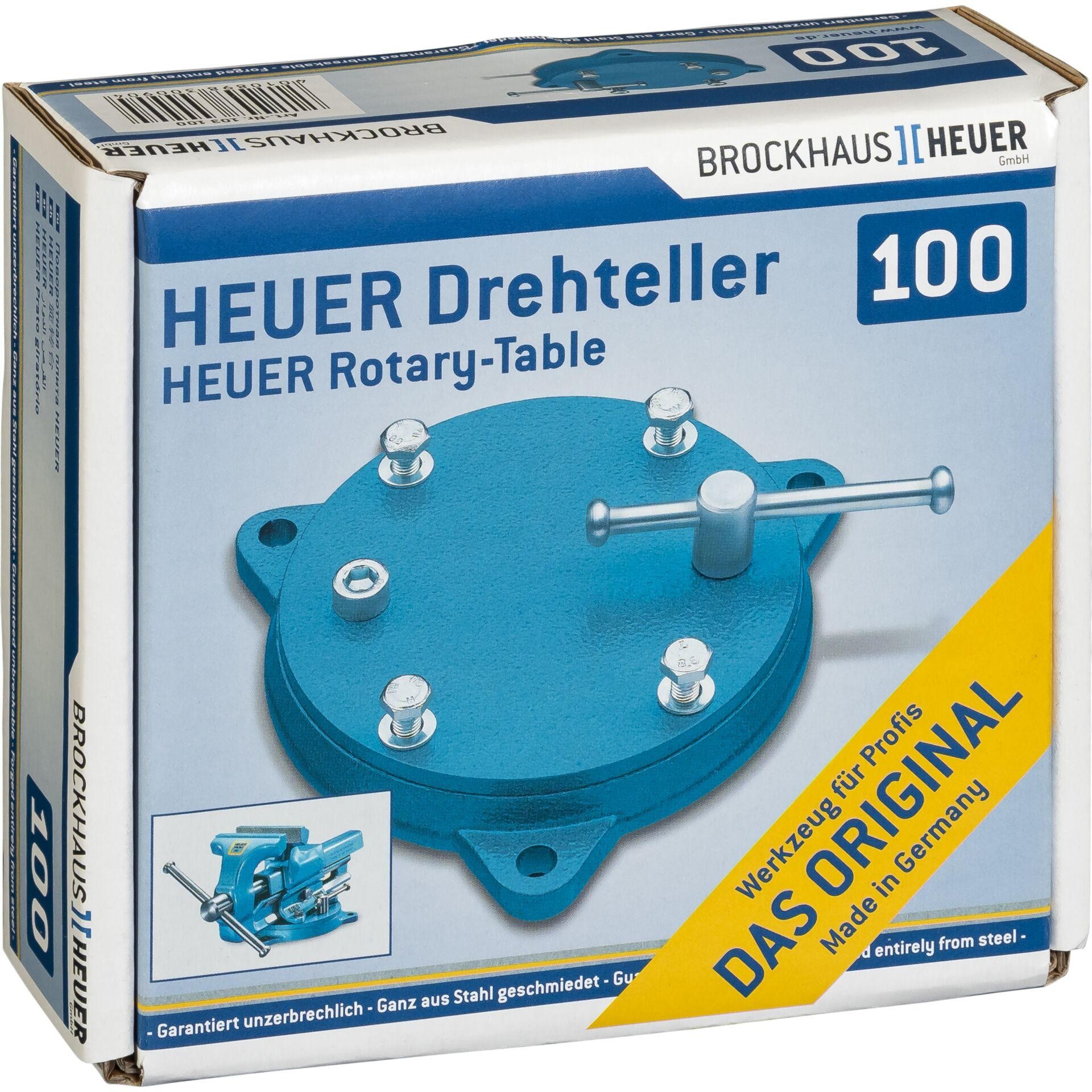 Drehteller Heuer Front f.Backen-B.100mm stahlgeschmiedet HEUER