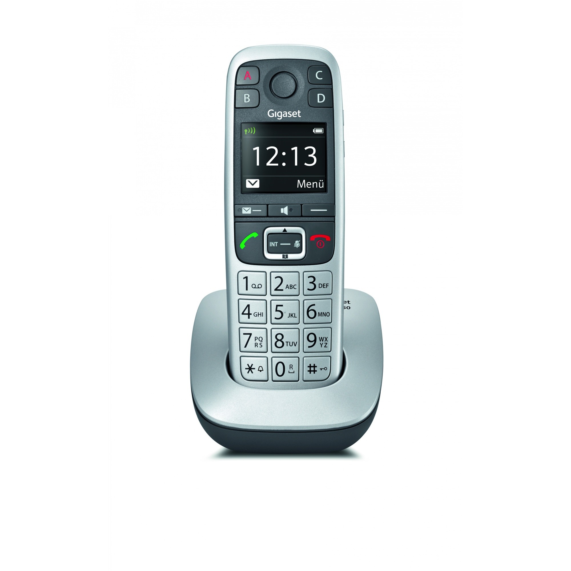 Gigaset E560 Analog/DECT telephone Black, Silver - Gigaset E560,